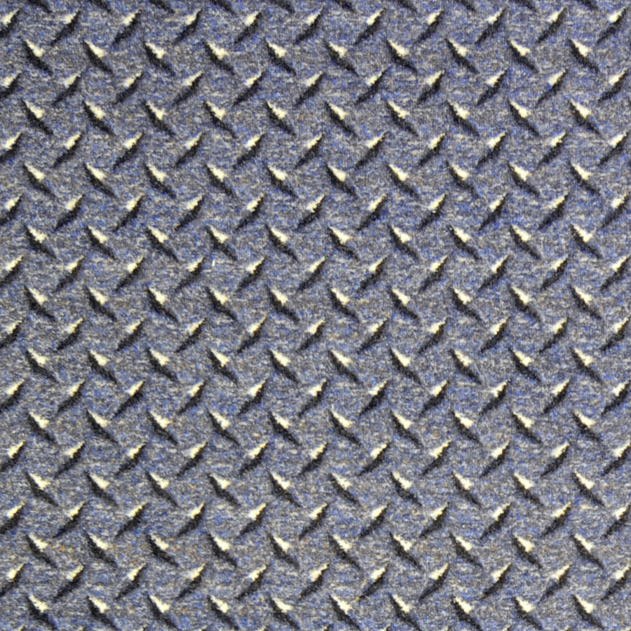 Shop Joy Carpets Diamond Plate Steel Blue Cut Pile Indoor Carpet At