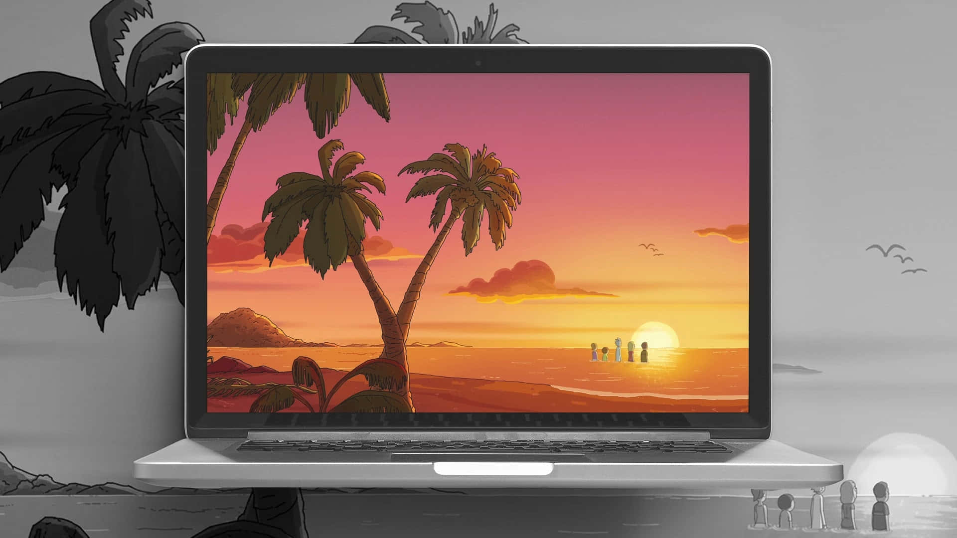 Cool Off With This Rick And Morty Themed Laptop Wallpaper