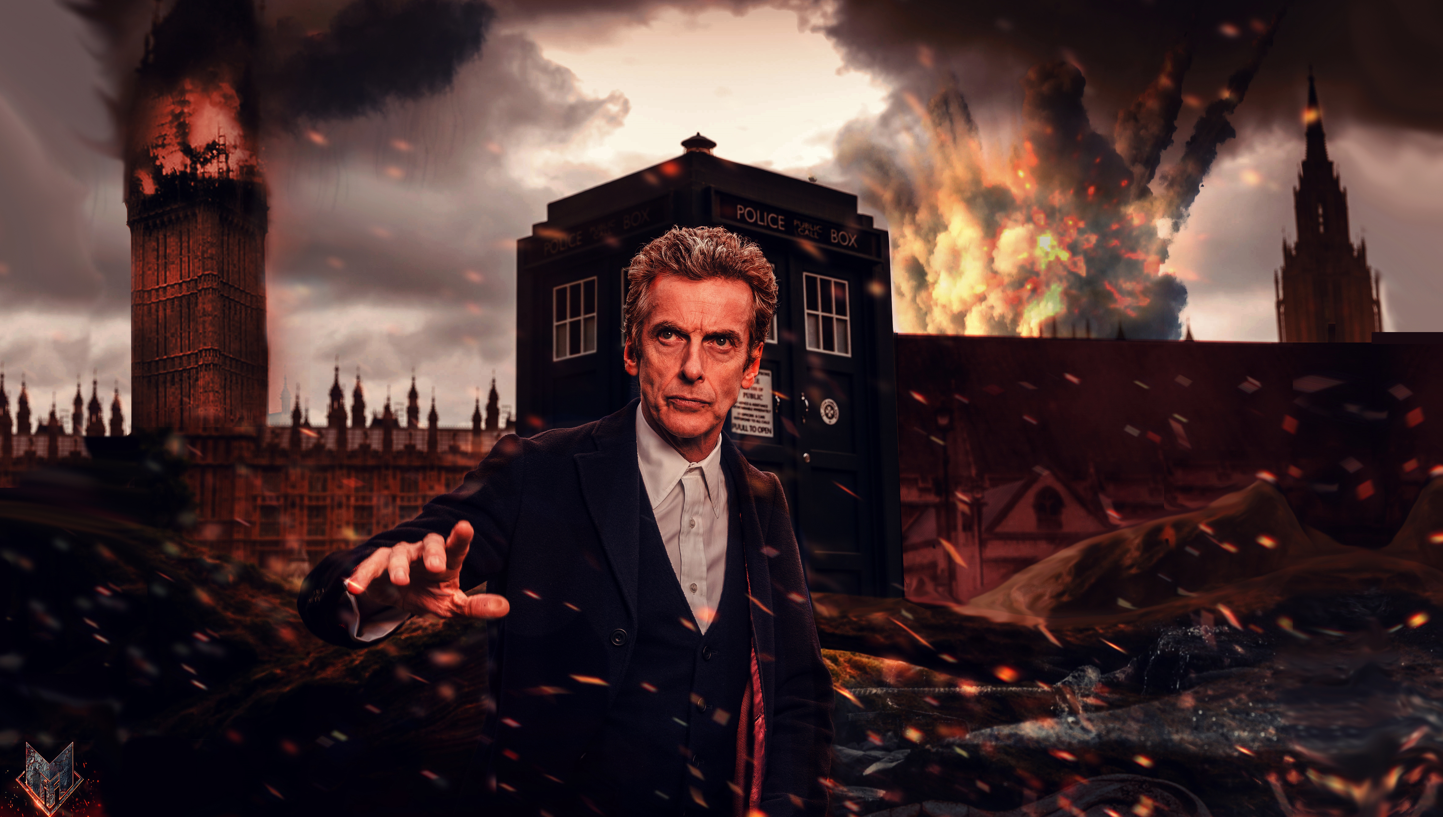 12th Doctor by spidermonkey23 4708x2667