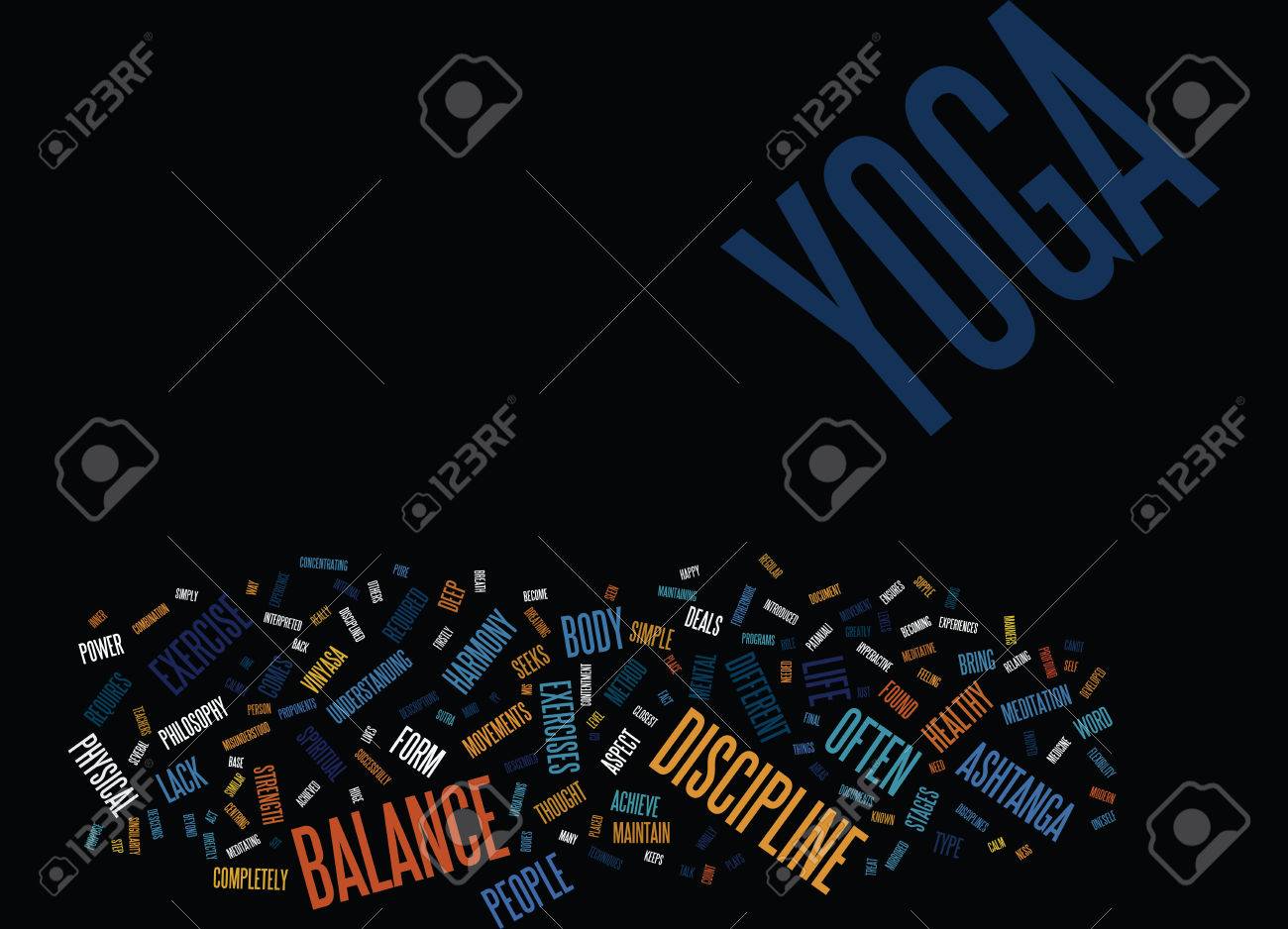 Yoga As A Life Philosophy Text Background Word Cloud Concept