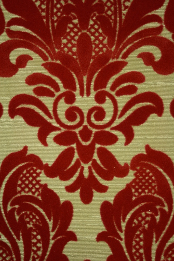 Flocked Velvet Wallpaper On