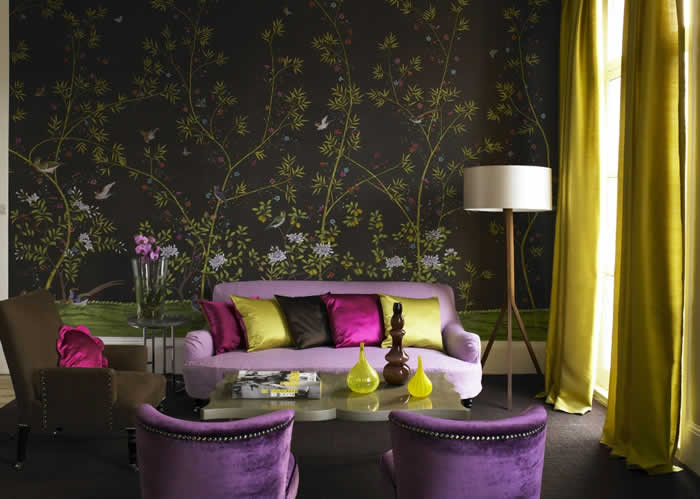 Get some wallpaper with natural prints