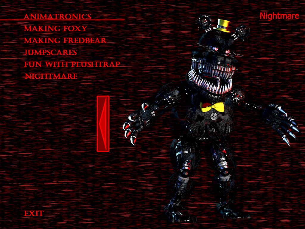 Download Nightmare Freddy FNAF4 Wallpaper