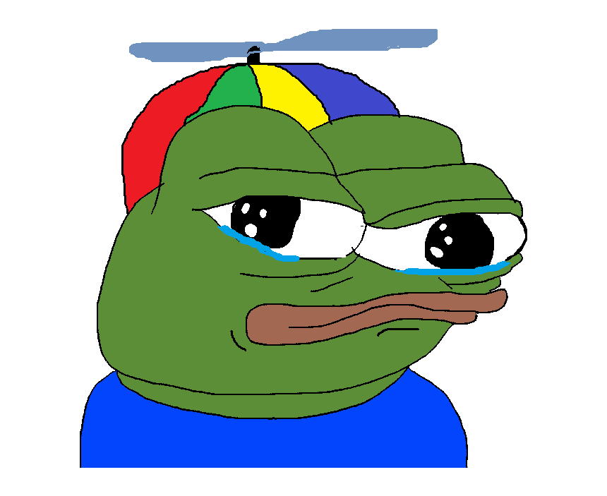 Pepe Sad Png HD Isolated Wallpaper