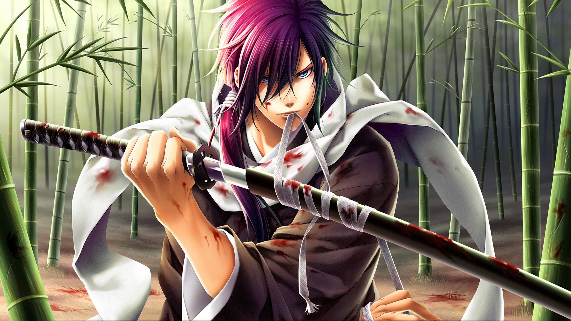 Wallpaper Bamboo Japan Anime Image