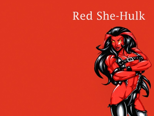 Red She Hulk By Suoer