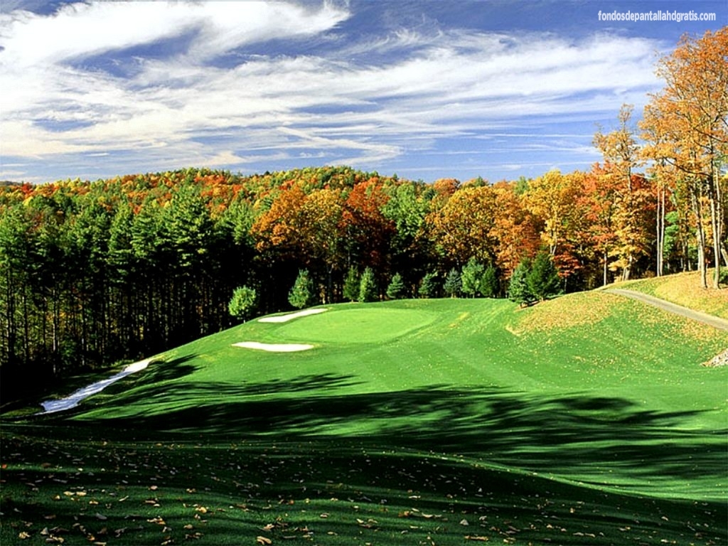 Descargar Imagen Autumn Golf Course HD Widescreen Gratis