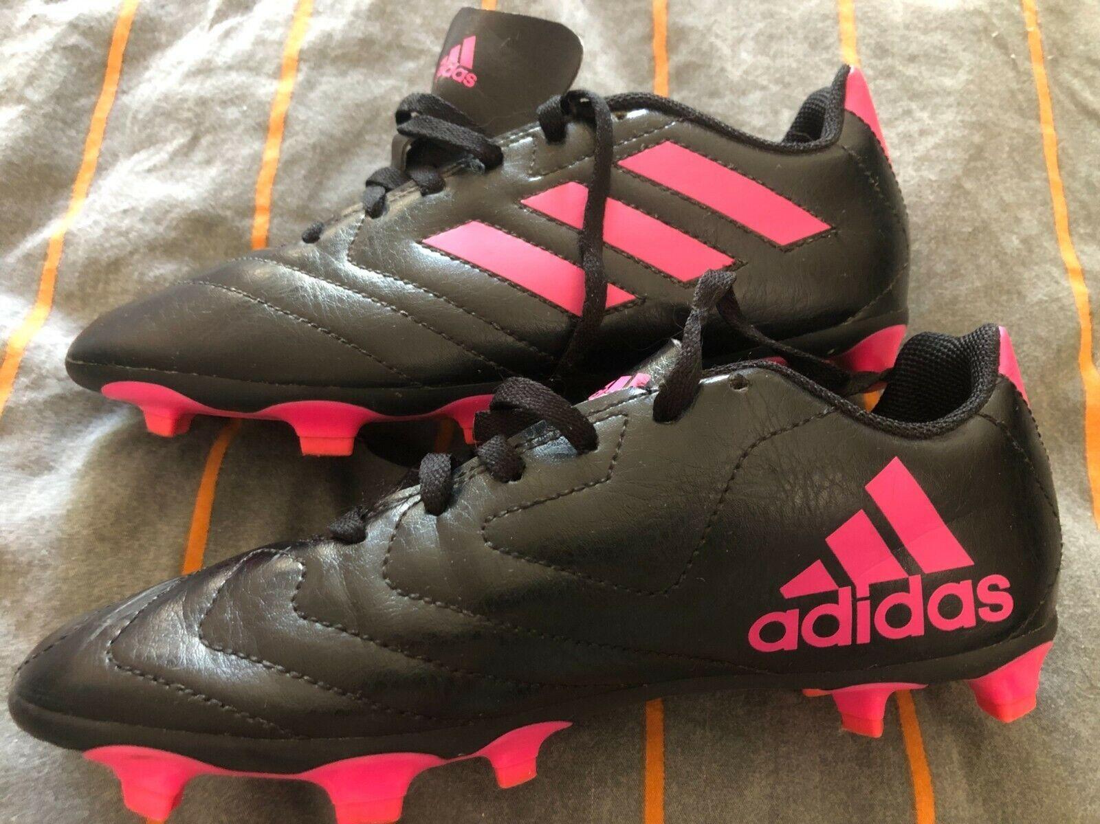 Adidas Soccer Football Unisex Cleats Black And Pink Sz Fits