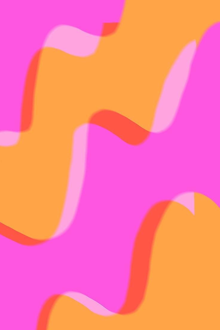 Pink Orange 70s Wallpaper Vibes And
