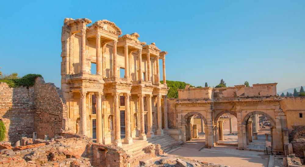 Celsus Library Ephesus Turkey Architectural Orders
