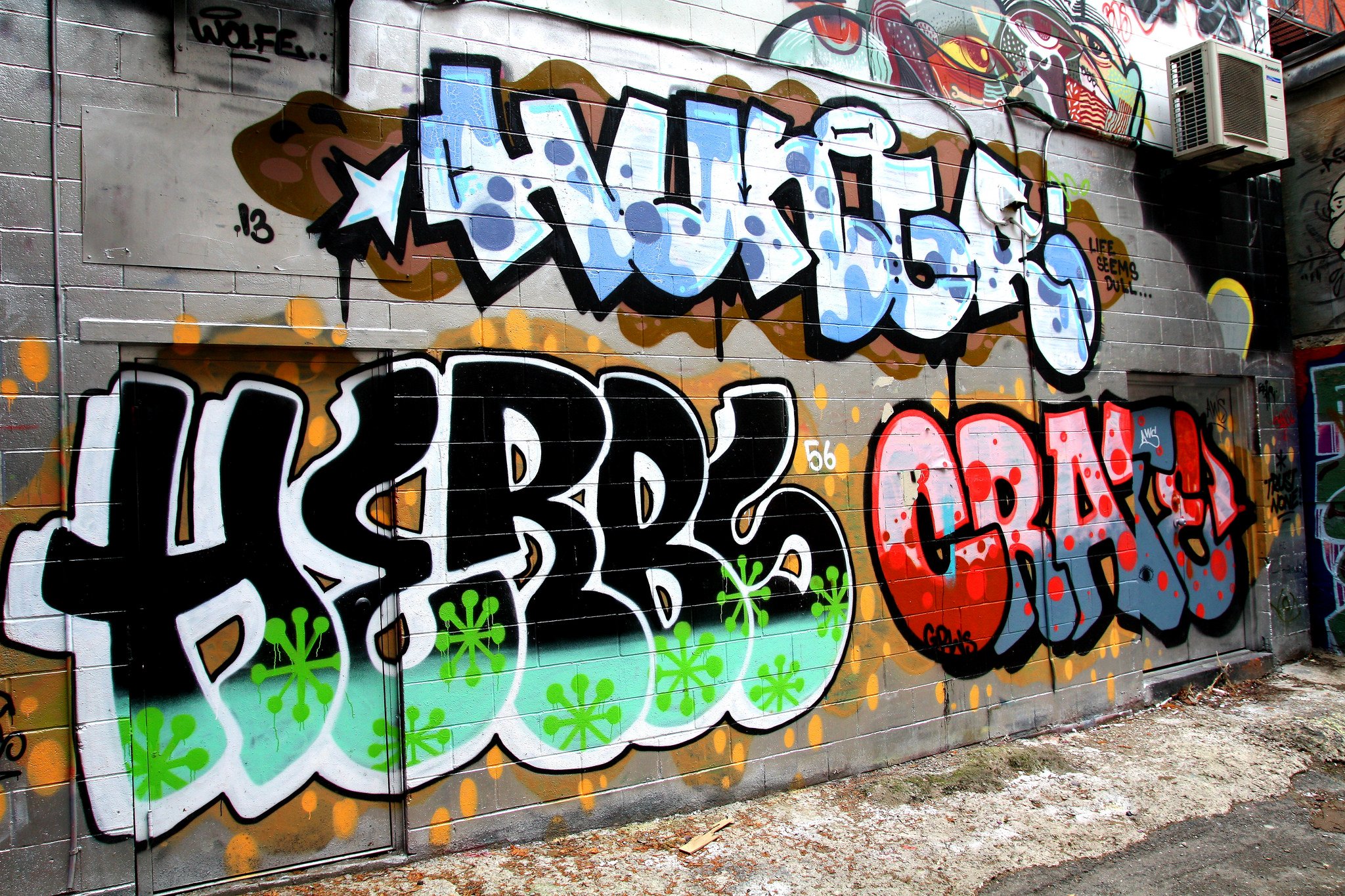 Graff Graffiti Illegal Toronto Canada Street Wall Wallpaper Background