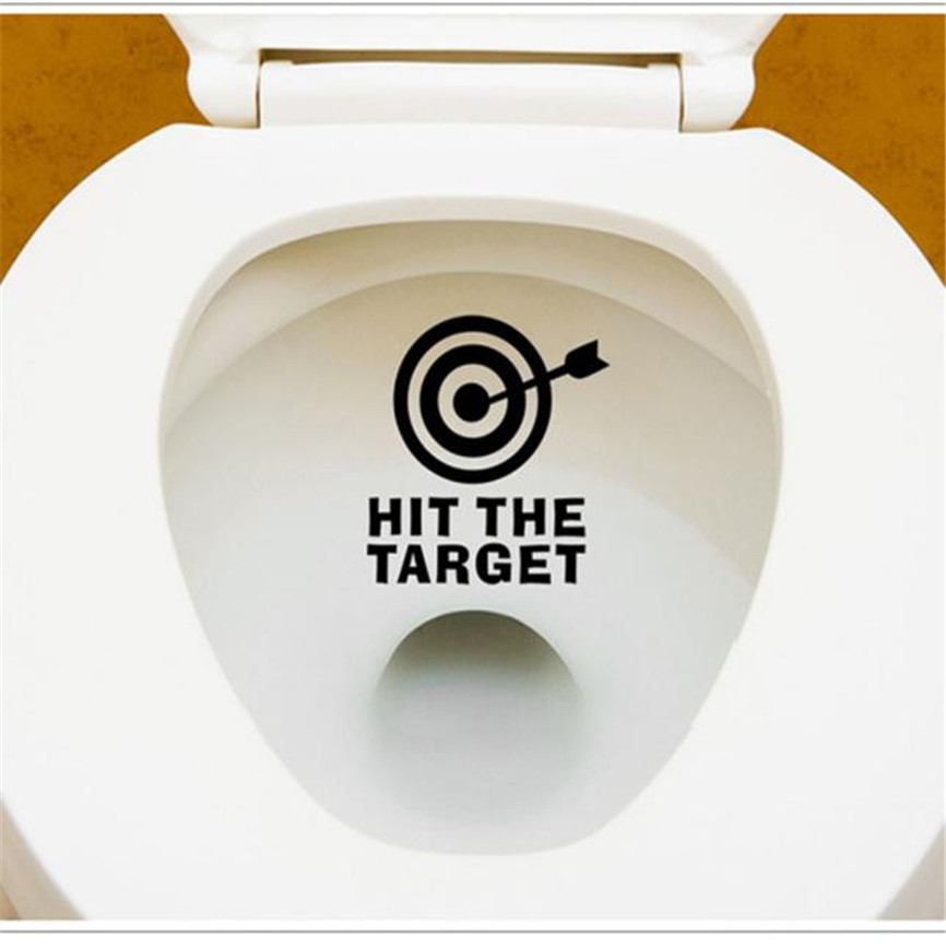 Wallpaper Sticker Diy Arrow Target Toilet Seat Bathroom