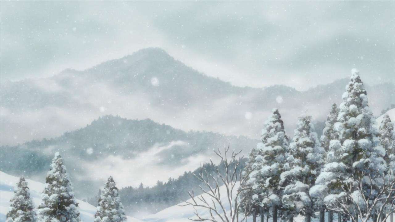 Mushishi Winter Snow Mountains Ice Fog Clouds Cold