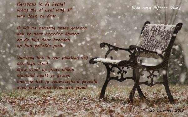 1001 Gedichten Gedichtjes   Gedicht Kerstmis in de hemel door Blue