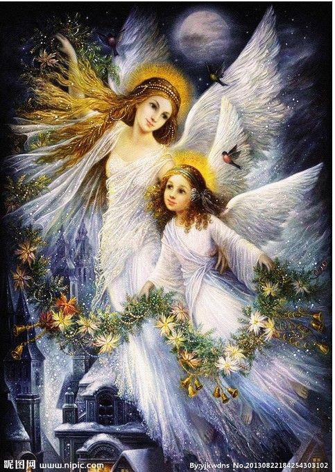 European Large Mural Wallpaper Fantasy Fairy Angel Painting