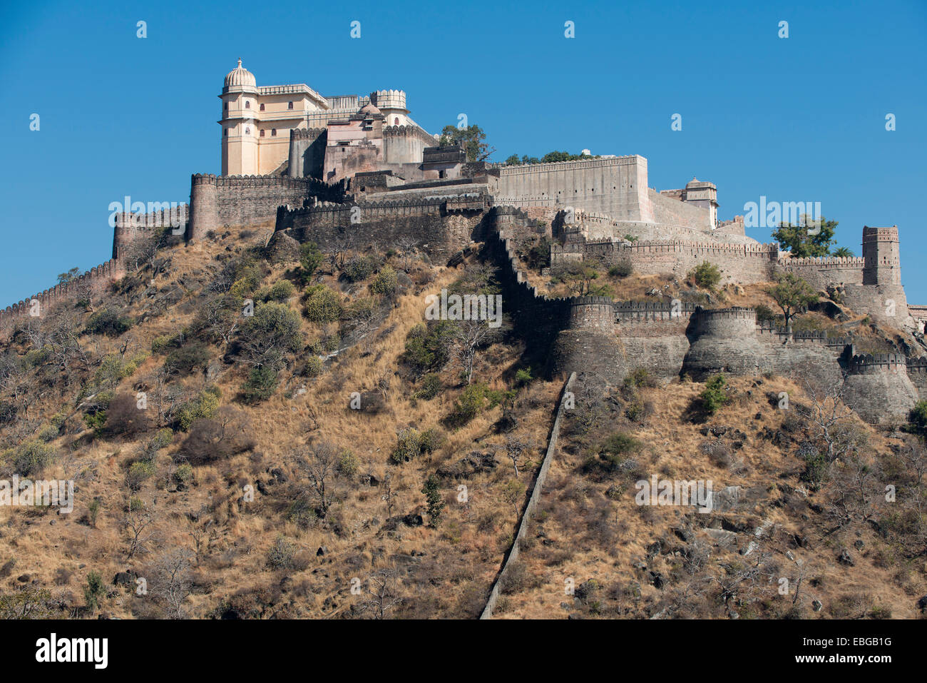 Kumbhalgarh Fort Or Kumbhalmer Rajasthan India
