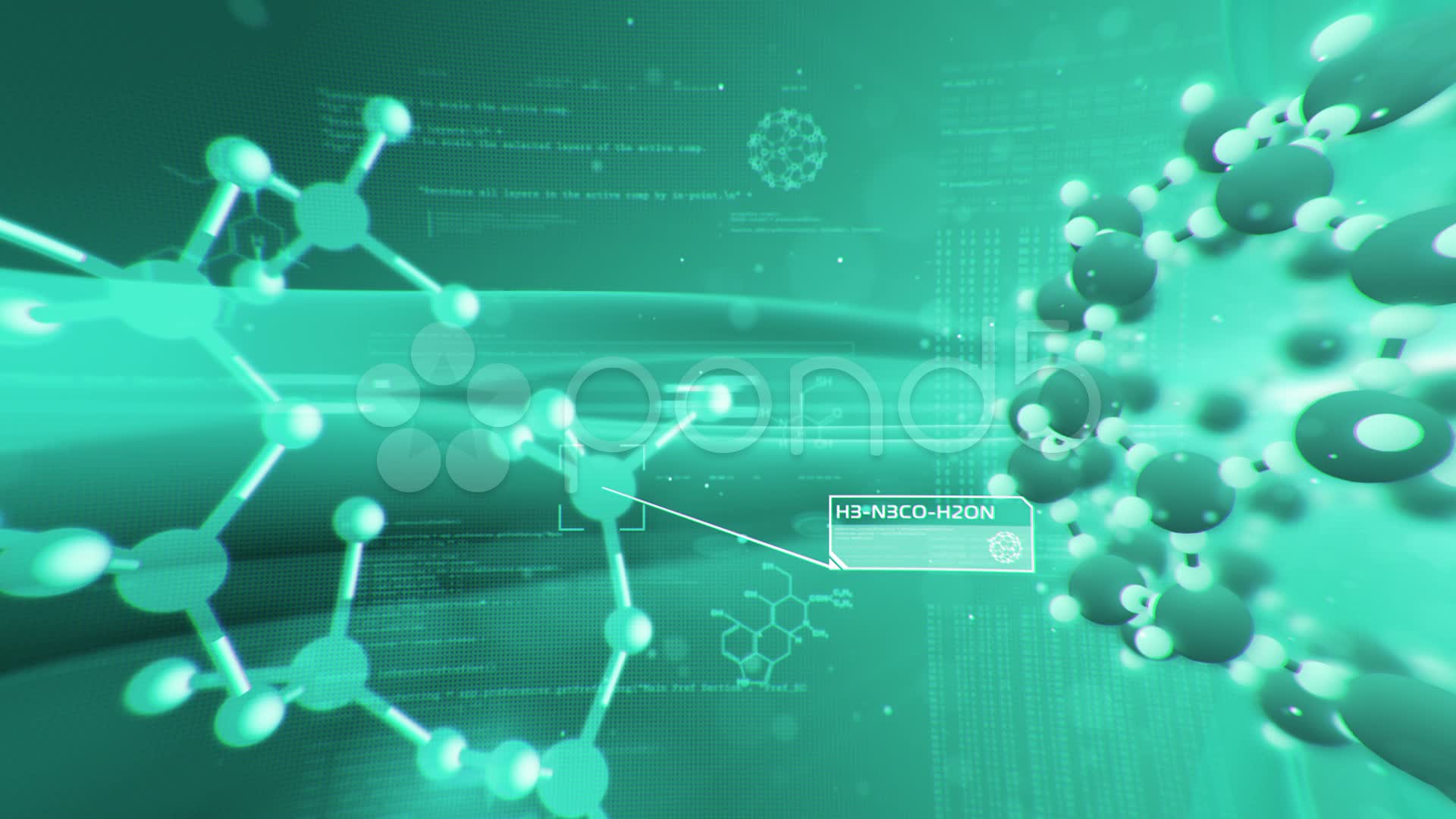 Science Background Molecular Structure Chemical Biology Stock Video