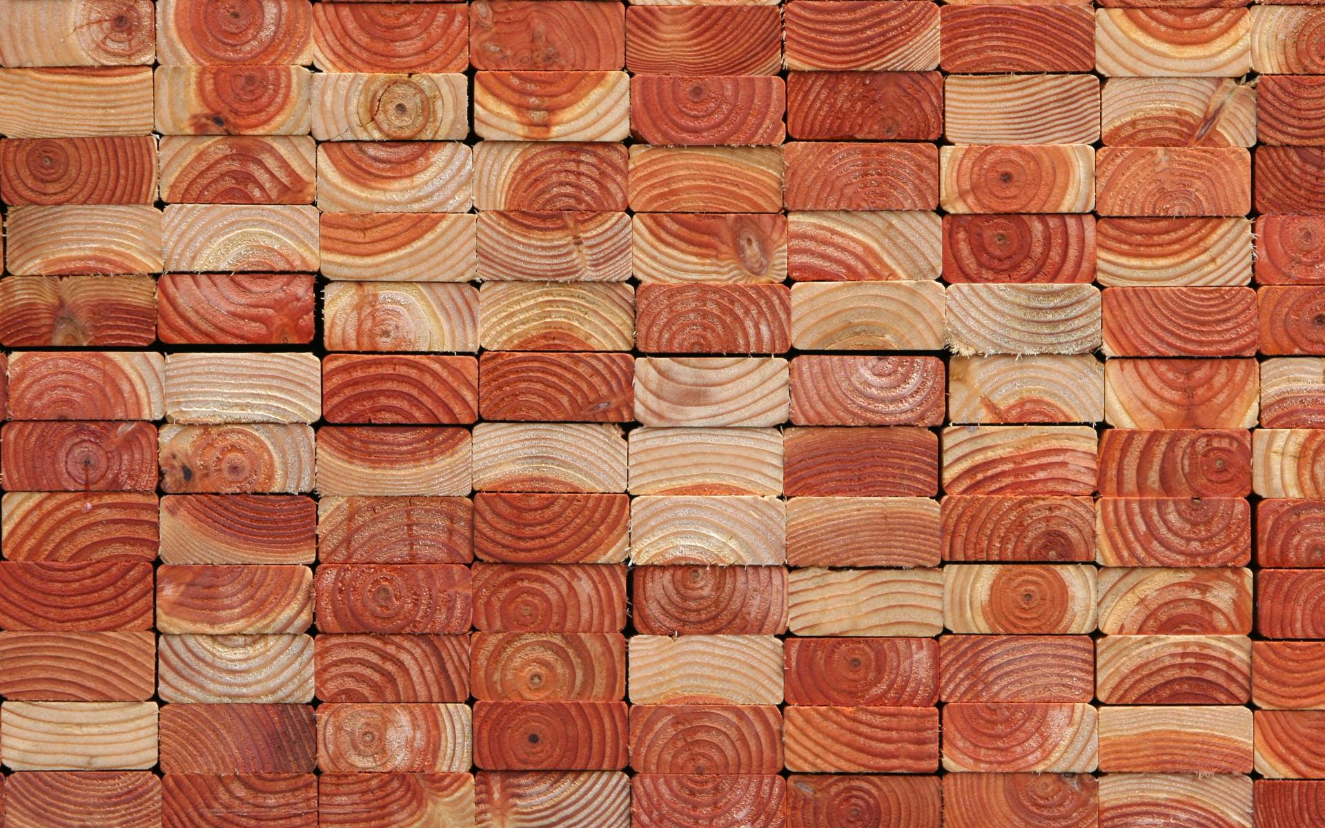Wood Brick Texture HD Wallpaper