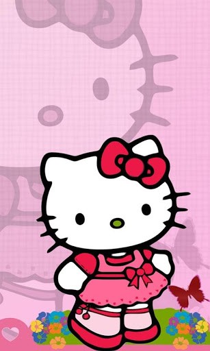 Bigger Hello Kitty Pink Wallpaper For Android Screenshot