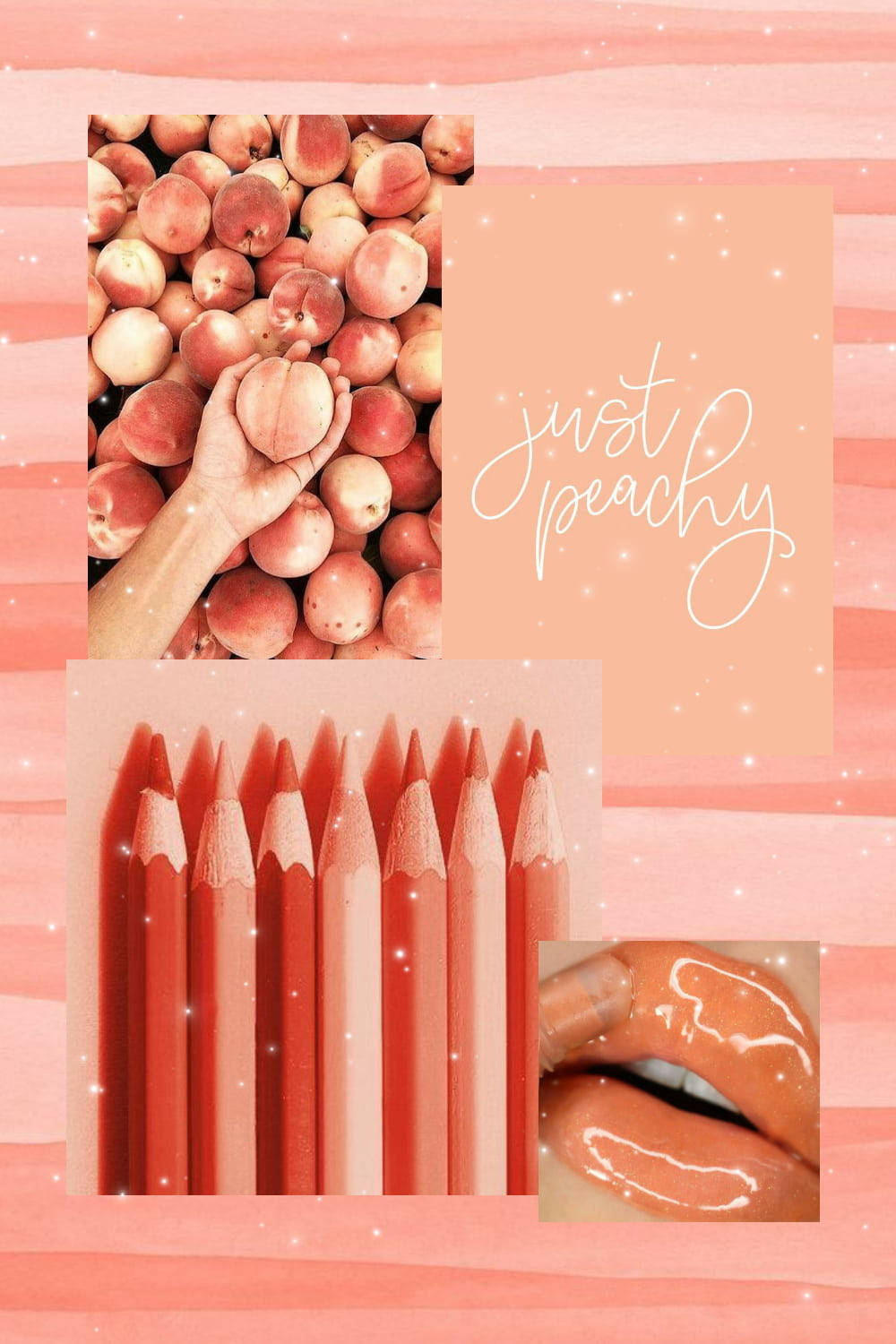 Aesthetic Peach Pink Collage 4p2a6ogocmxlvekp Wallpaper