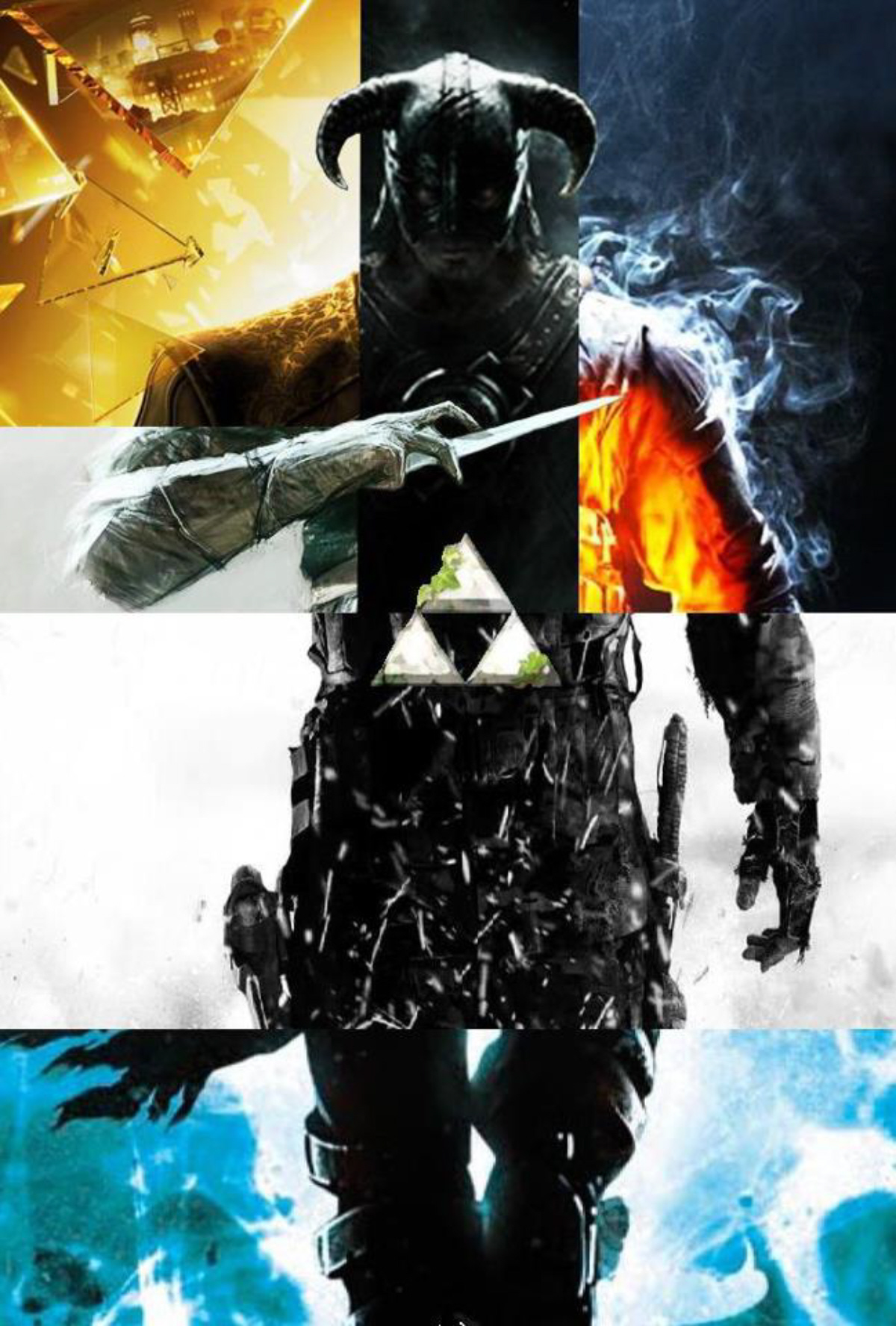  the Day Videogame Mashups Zelda Battlefield Skyrim Poster Artwork