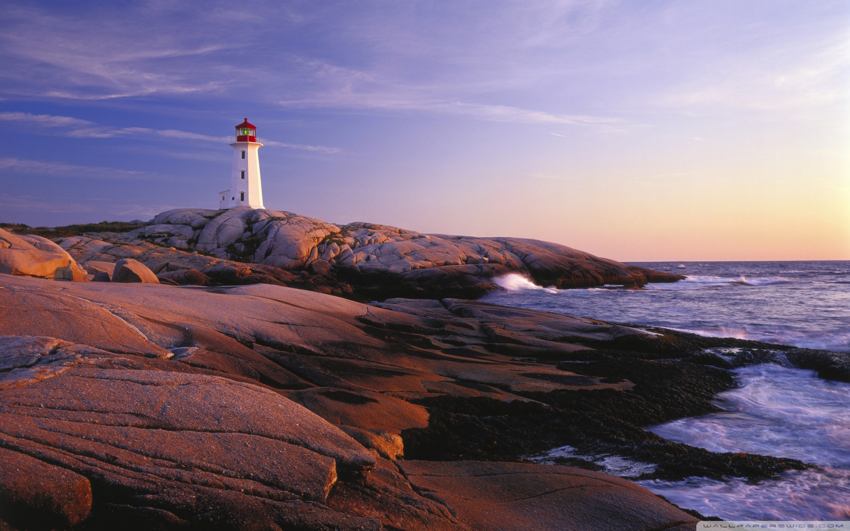 Peggy S Point Lighthouse Cove Nova Scotia 4k HD