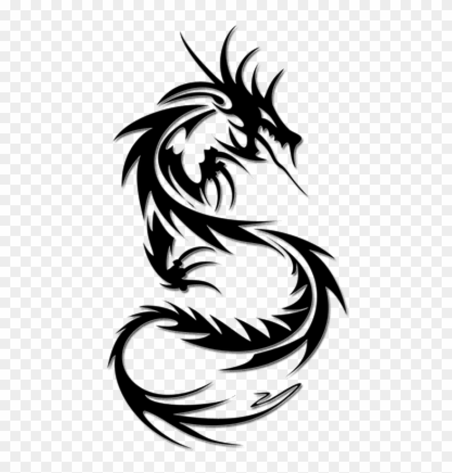 Png Tattoo Image Background Simple Dragon