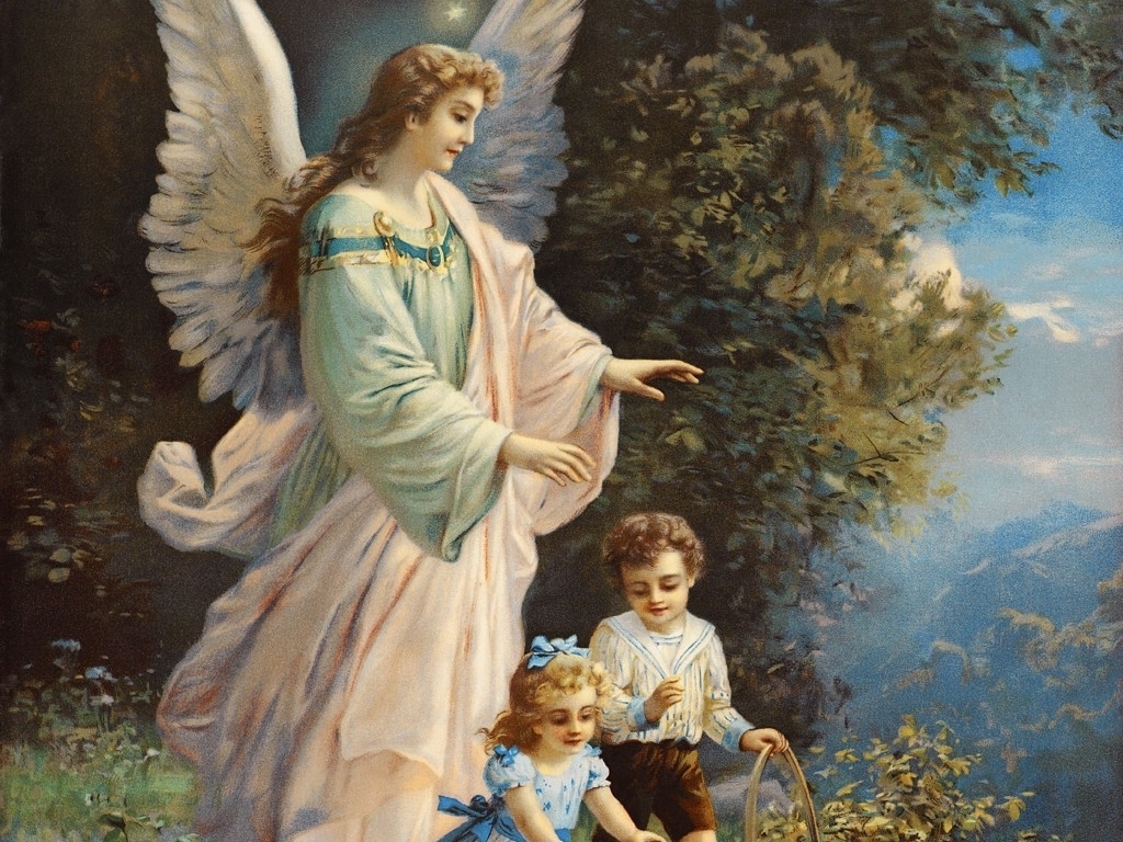 Guardian Angel Angels Wallpaper