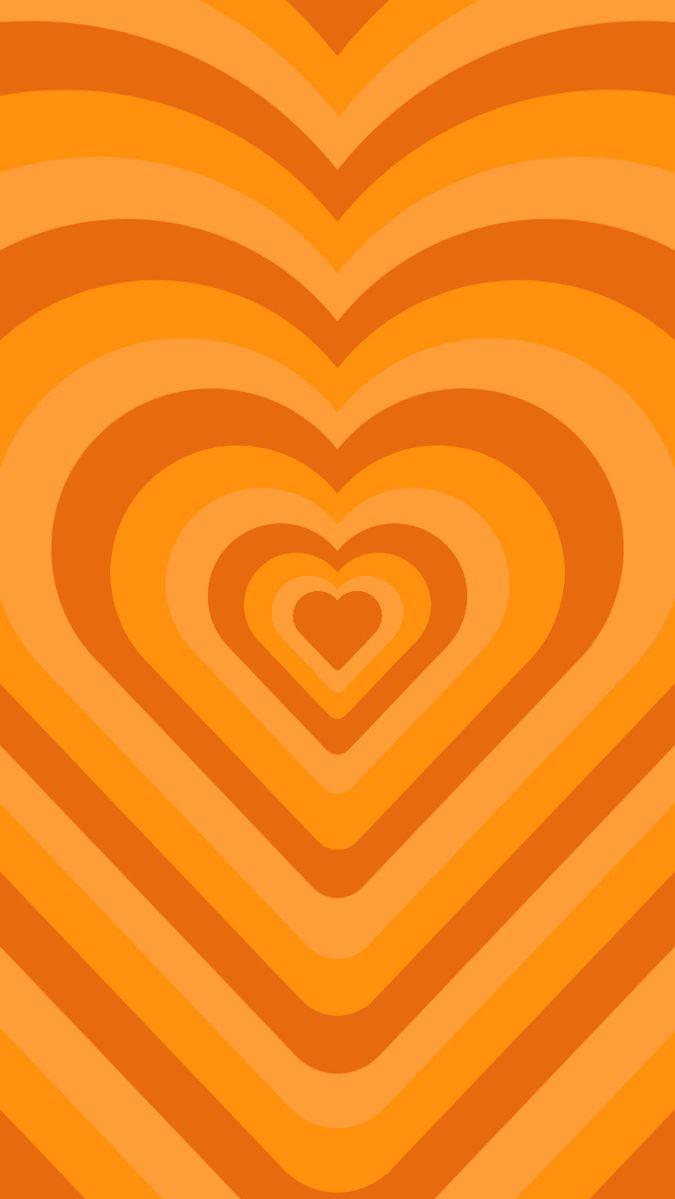 Orange Heart Wallpaper Halloween