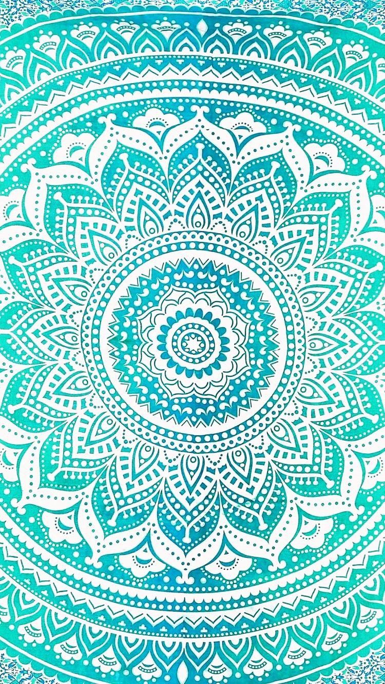 Background In Mandala Tapestry Wallpaper