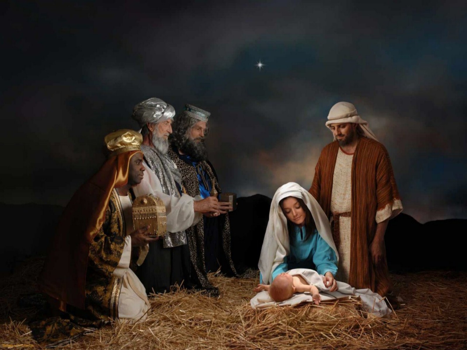 Christmas Nativity Backgrounds Wallpaper jpeg