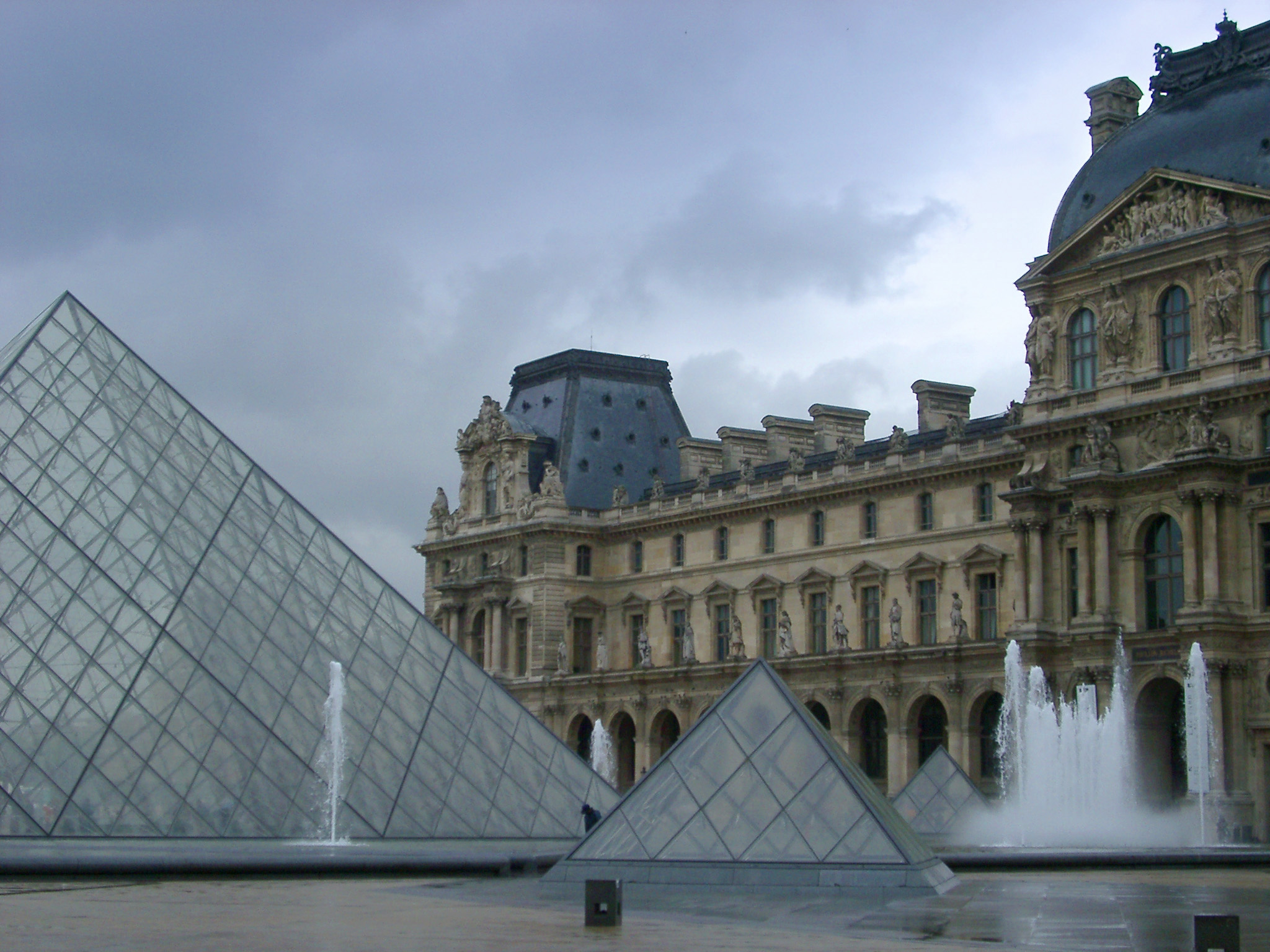 Stock Photo Of Courtyard The Louvre In Paris Photoeverywhere