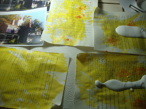 Easier Sculpting Later Paper Prep For The Yellow Wallpaper Project