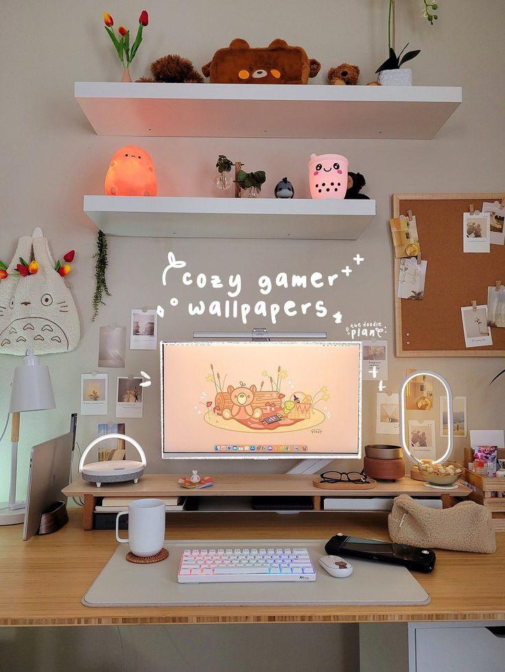 Cozy Gamer IosiPadosandroid Wallpaper In Office Room Decor