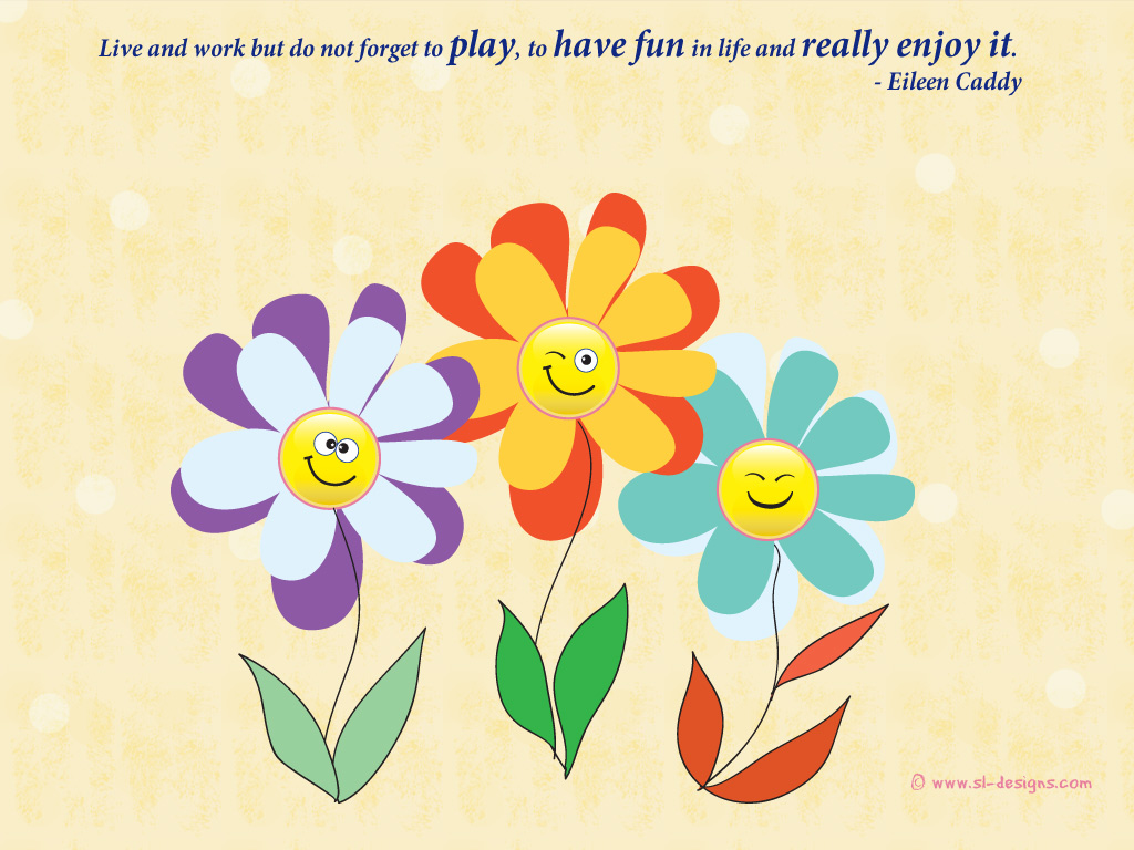 Wallpaper With Happiness Quote By Eileen Caddy