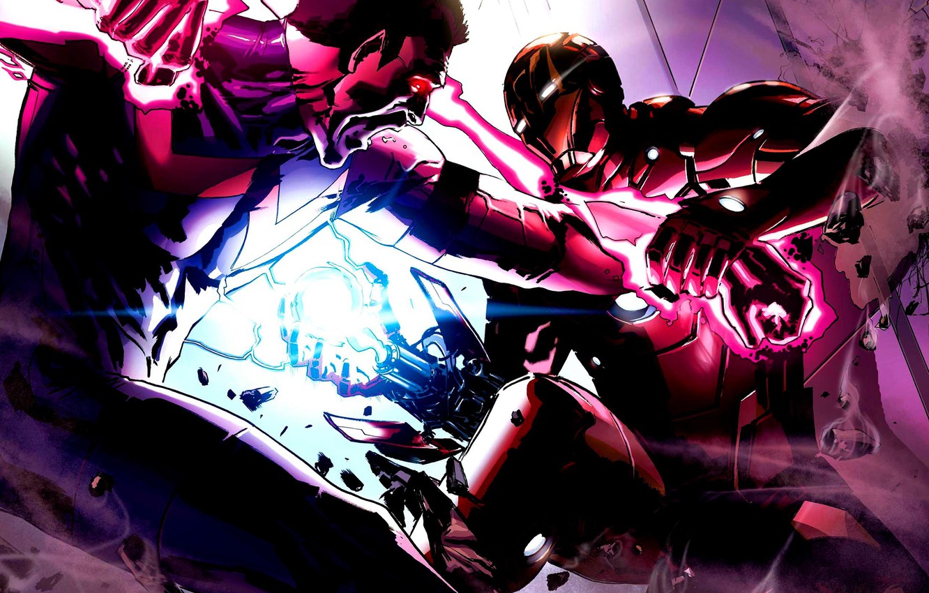 Wallpaper Energy Battle Iron Man Marvel Miracle