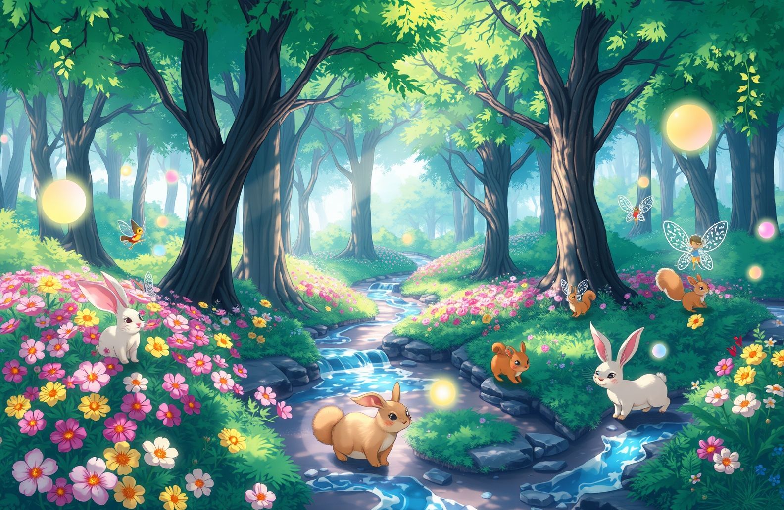 Anime Forest Background