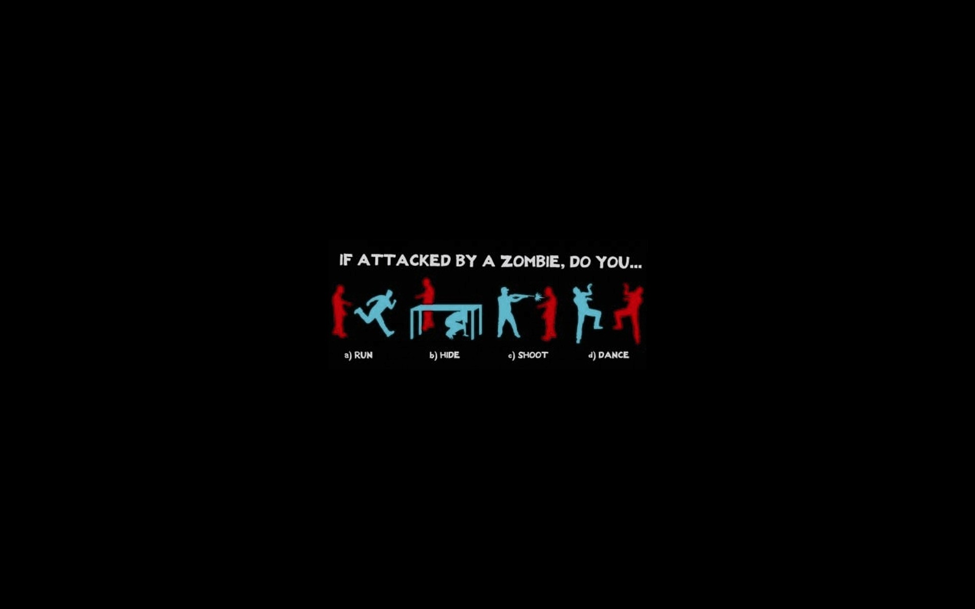 Dark Zombies Funny Michael Jackson Dancing Black Background