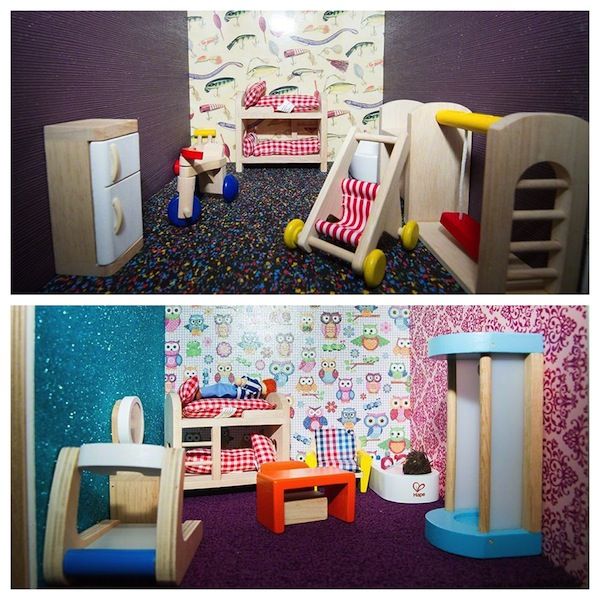 DIY Dollhouse Wallpaper WallpaperSafari
