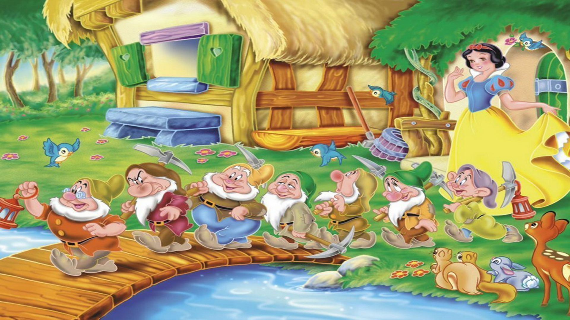 Disney Wallpaper Snow White And The Seven Dwarfs
