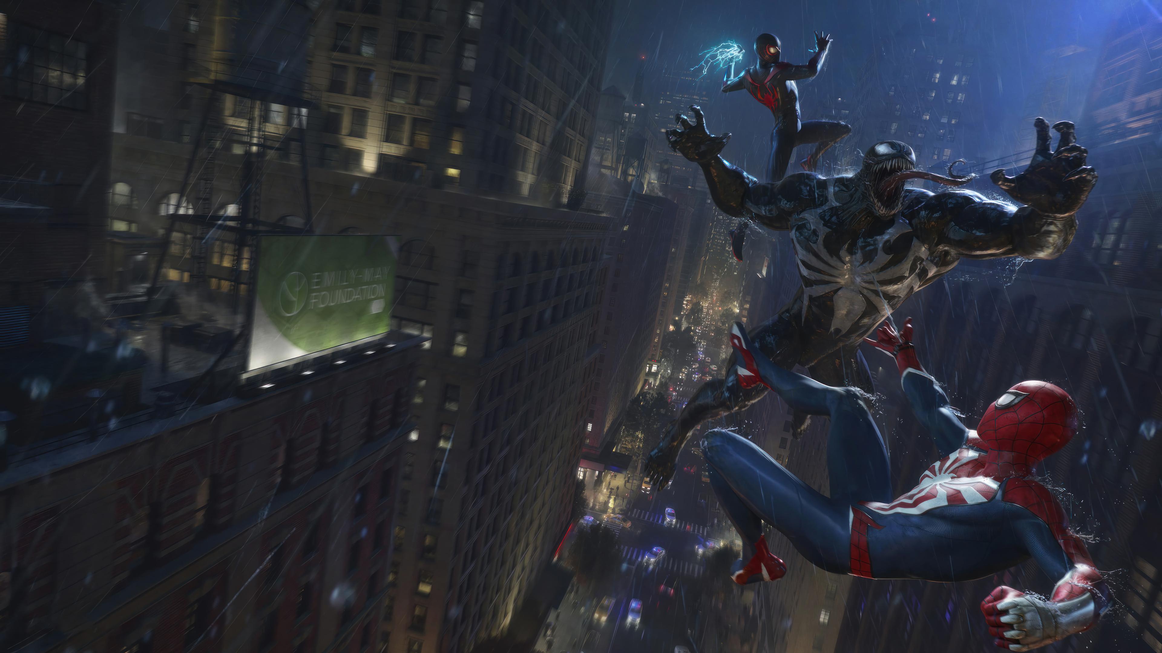 Marvel S Spider Man Miles Morales Vs Venom Wallpaper