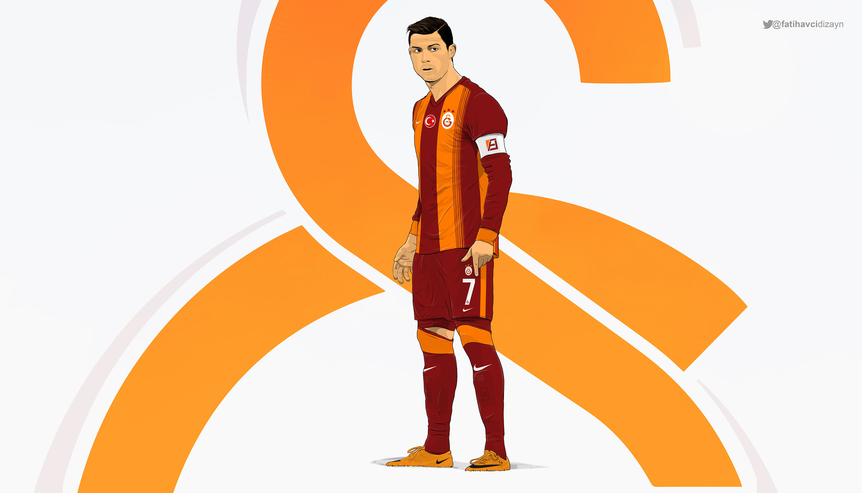 Cristiano Ronaldo Galatasaray Kit Wallpaper Made By Drifter765