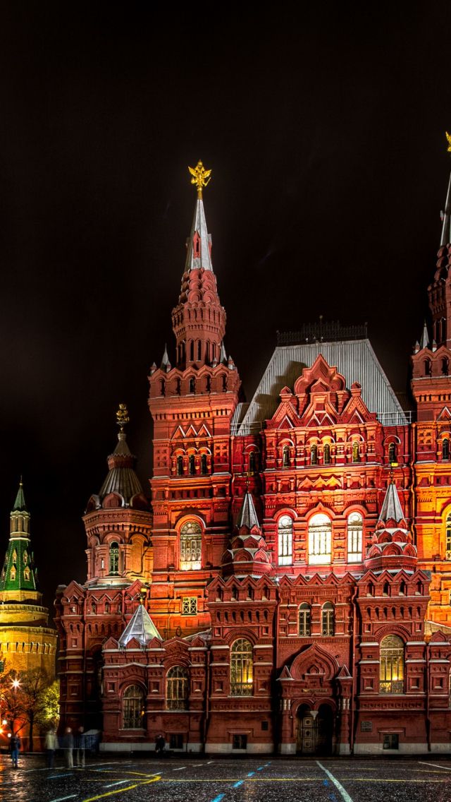 Download Wallpaper 640x1136 moscow russia red square st 640x1136