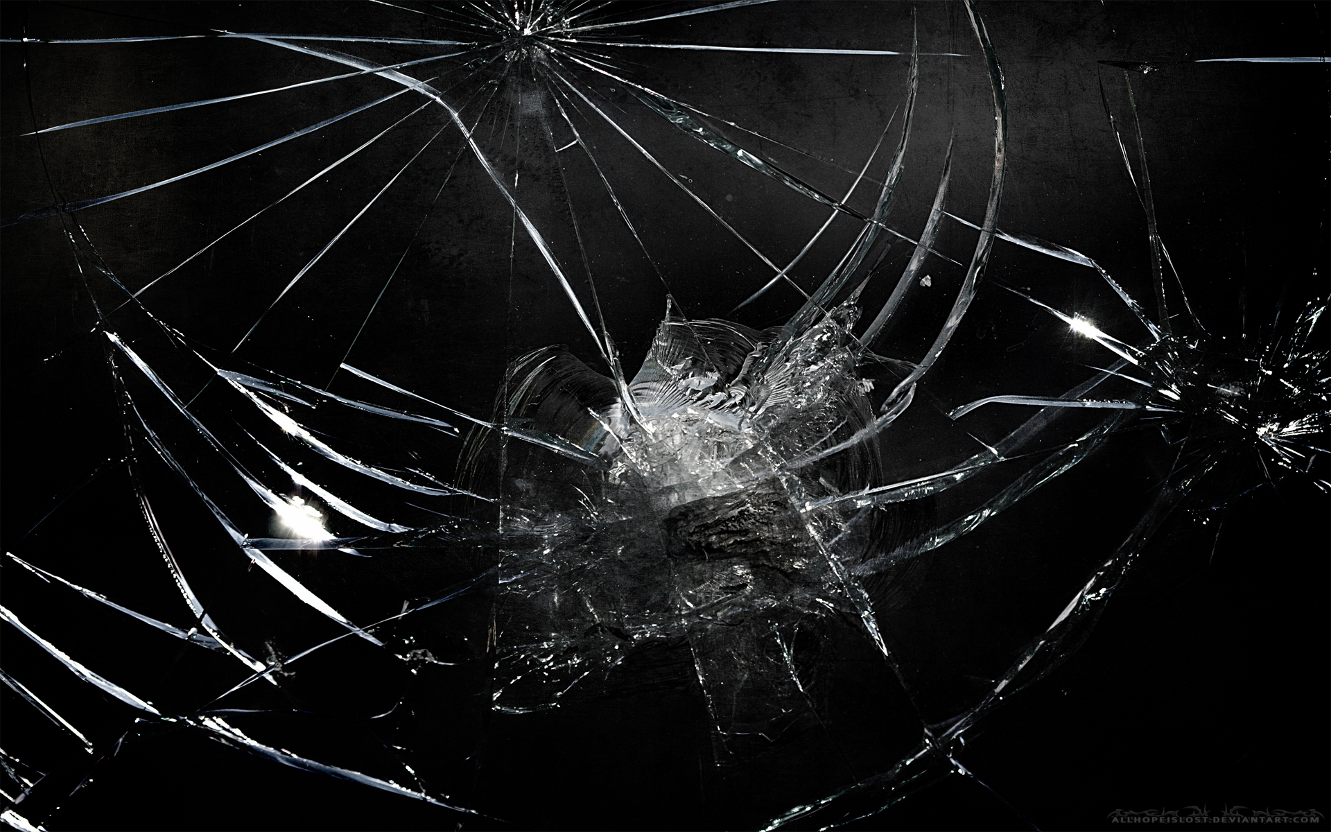 cracked screen black windows exclusive hd wallpapers 2258 cracked