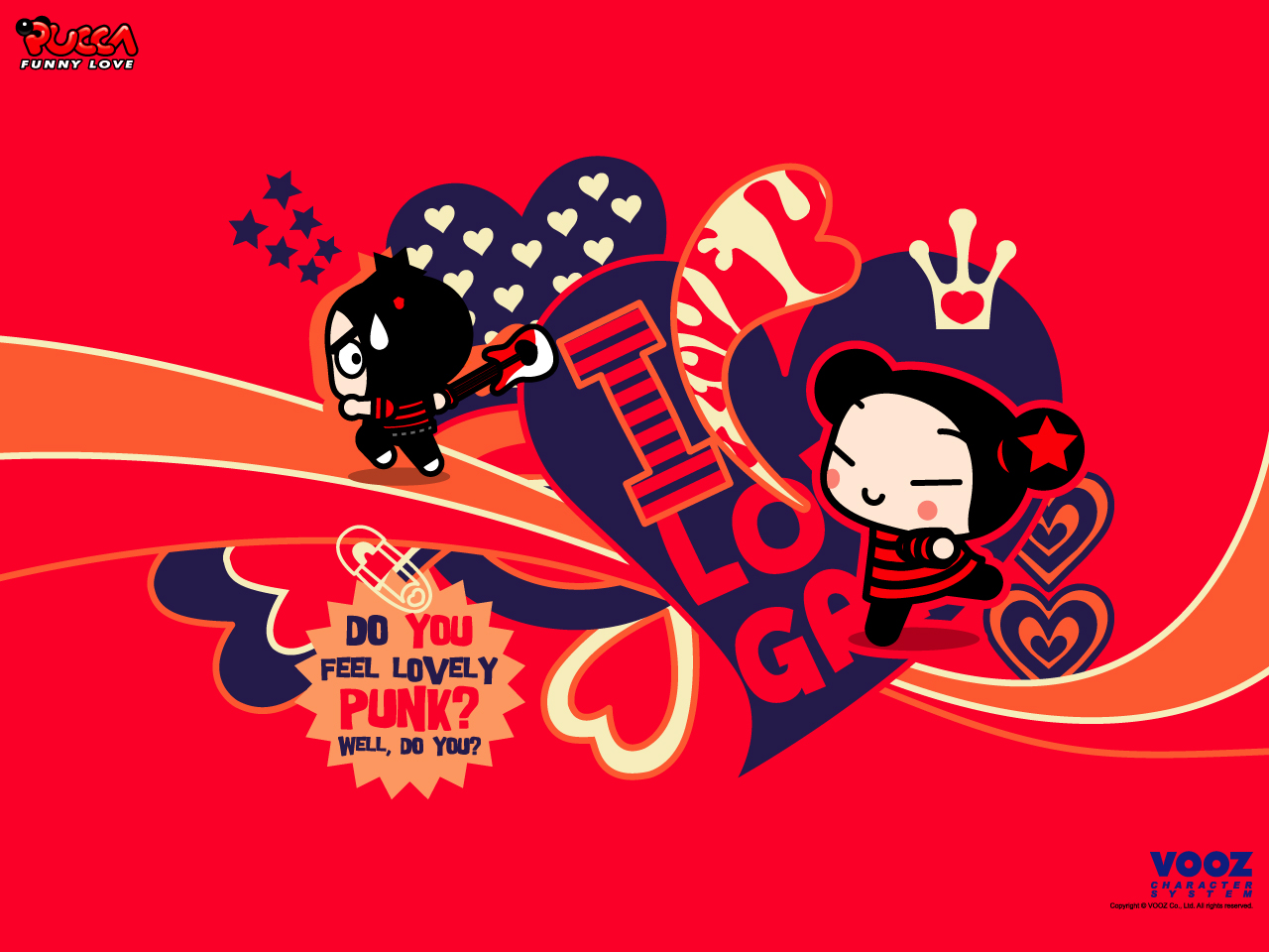 Pucca Wallpaper With Red Background