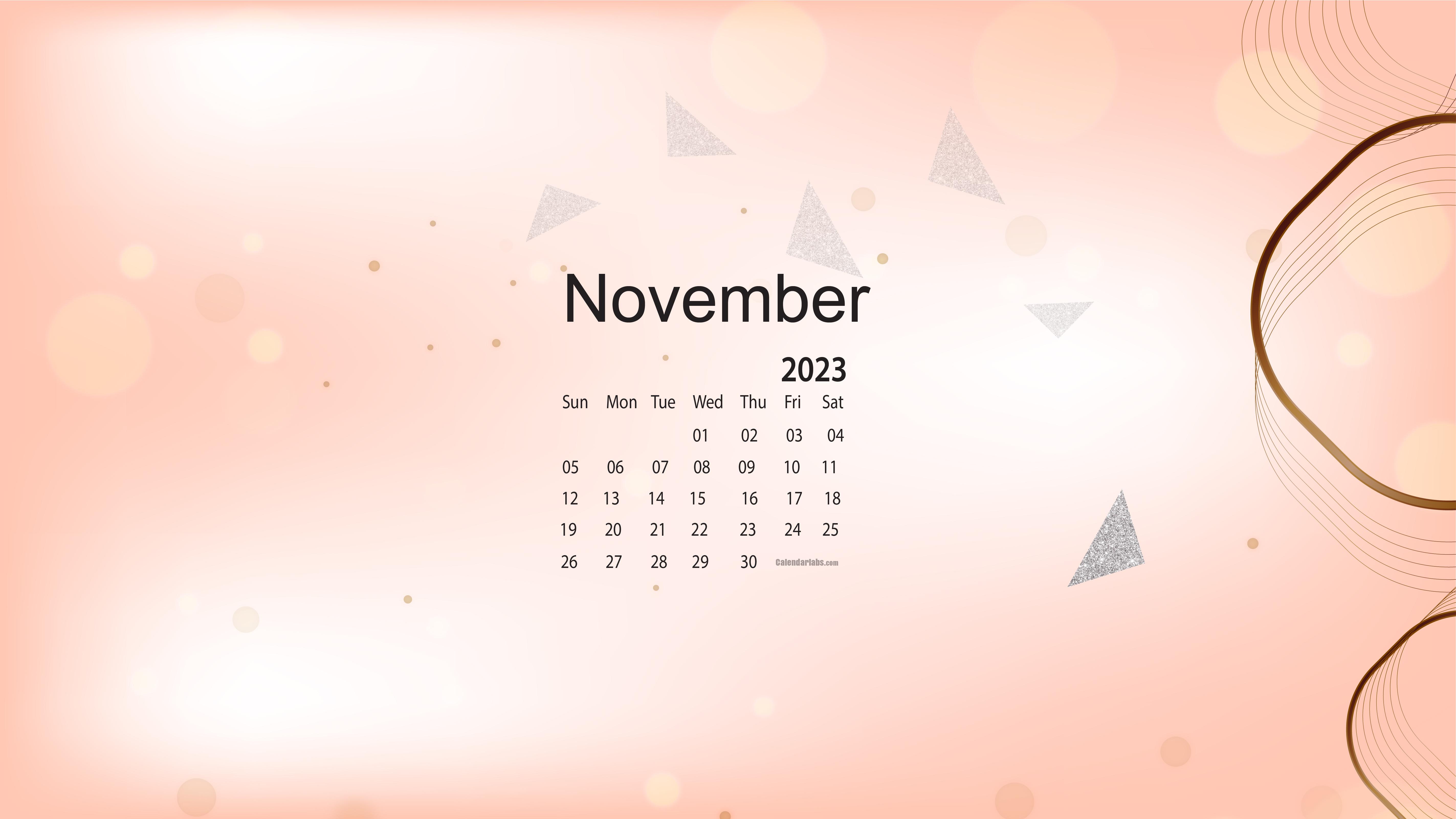 November Desktop Wallpaper Calendar Calendarlabs