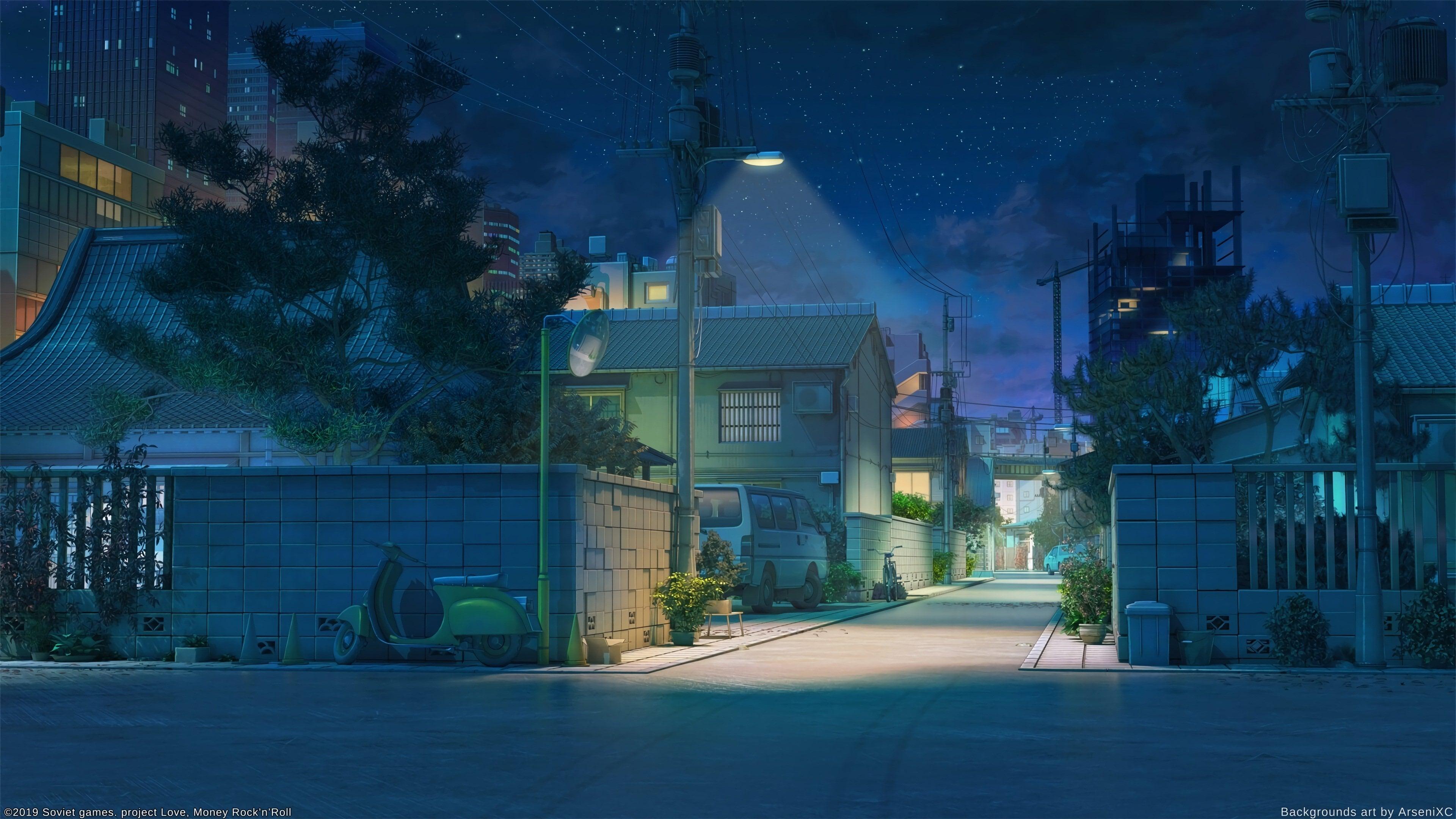 Night Japan Street R Wallpaper
