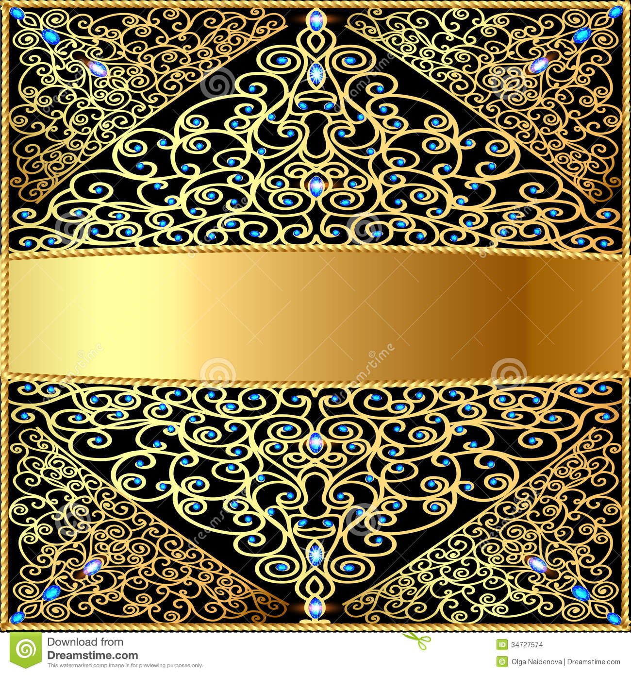 Gold Diamonds Background Background a frame about gold