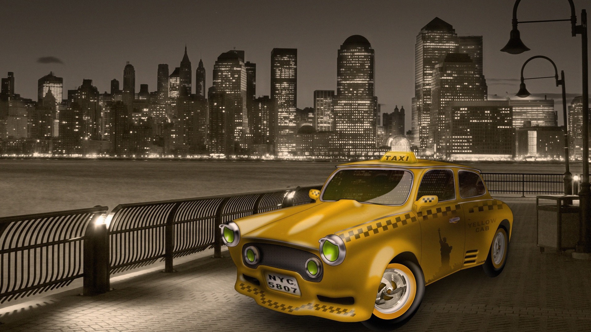 New York City Taxi Cab Wallpaper Allwallpaper In Pc En