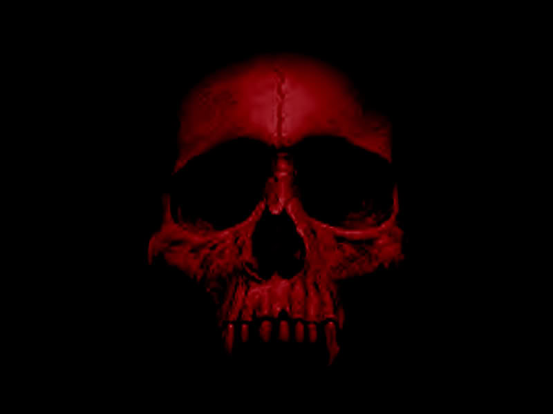 Vampire Skull Wallpaper Red